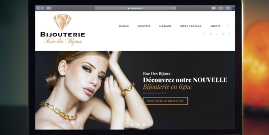 création site web ruedesbijoux responsive topdesign val d'oise