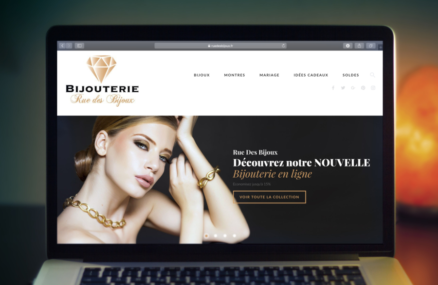 création site web ruedesbijoux responsive topdesign val d'oise